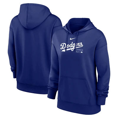 Sweat à capuche Nike Royal Los Angeles Dodgers Authentic Collection Performance pour femme