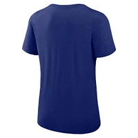 Women's Nike Royal Los Angeles Dodgers Authentic Collection Performance Scoop Neck T-Shirt