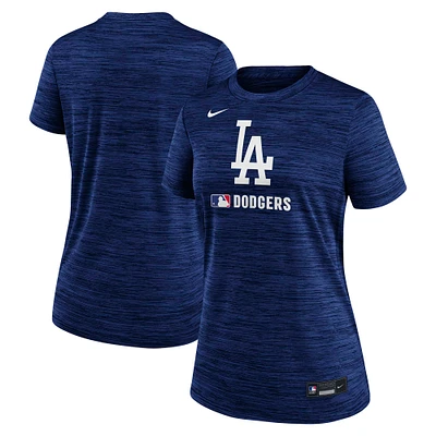 Women's Nike  Royal Los Angeles Dodgers Authentic Collection Velocity Performance T-Shirt