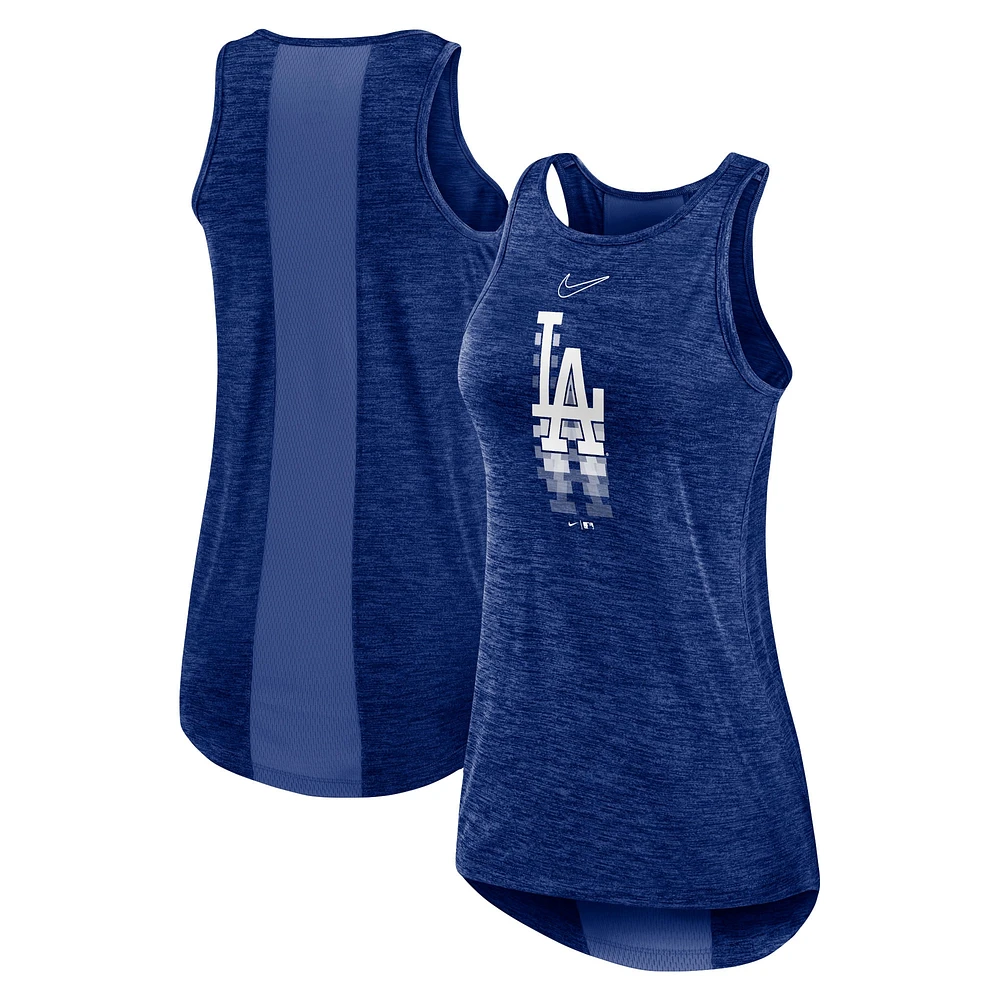 NUT DODGRS ROYAL NIKE LOGO FADE TANK DRI-FIT À COL MONTANT POUR FEMMES