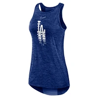 Women's Nike Royal Los Angeles Dodgers Logo Fade High Neck Performance Tank Top