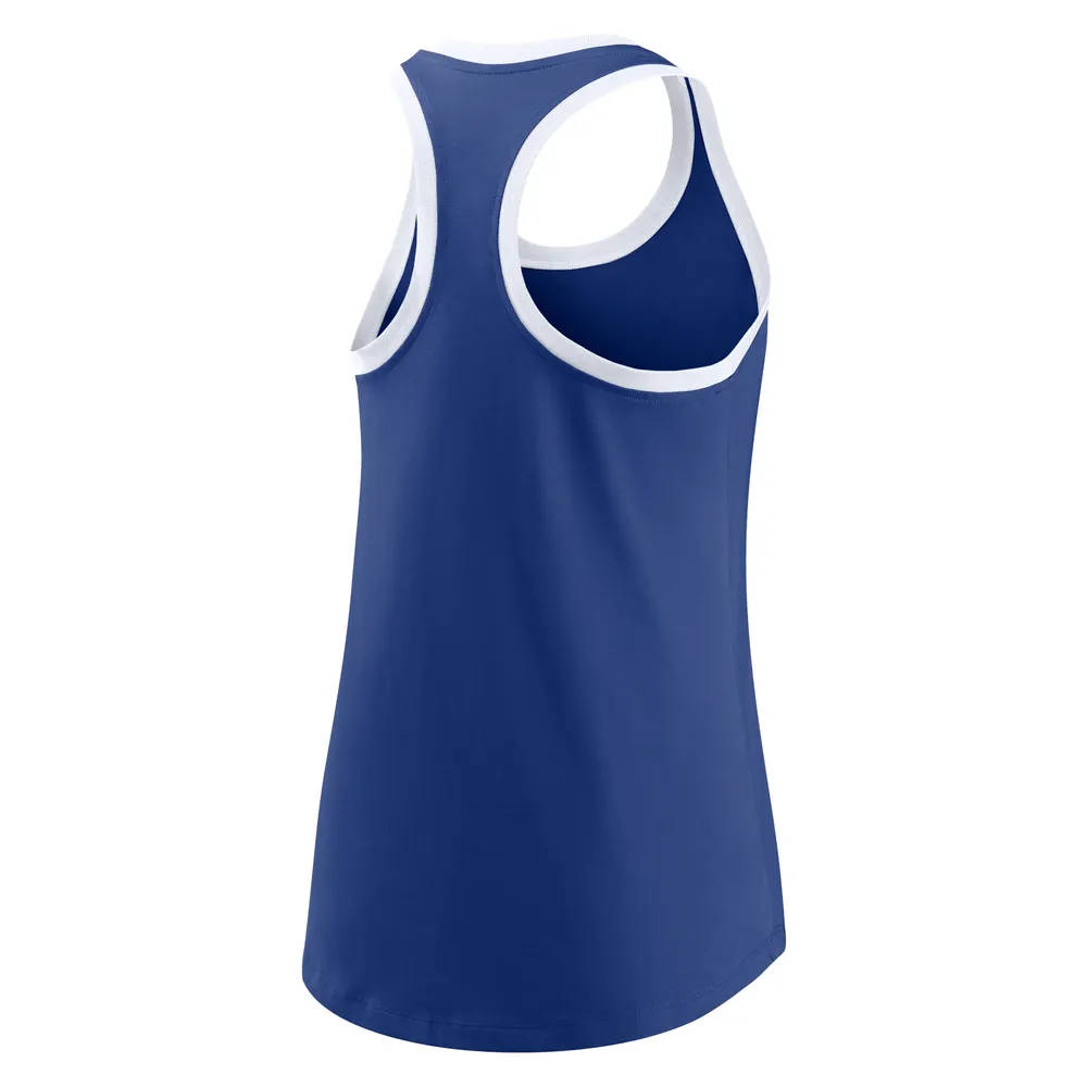 NUT DODGRS ROYAL WHIT NIKE LOGO X-RAY RACERBACK TANK POUR FEMMES