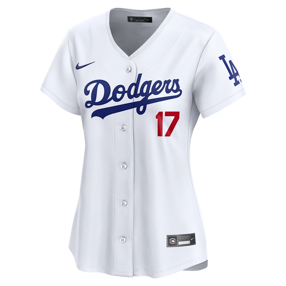 Maillot de joueur Nike Shohei Ohtani blanc Los Angeles Dodgers Home Limited pour femme