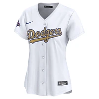 Women's Nike  White Los Angeles Dodgers 2025 Gold Collection Limited Jersey