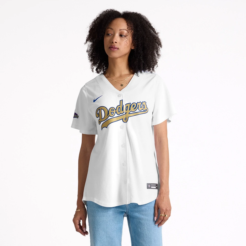Women's Nike  White Los Angeles Dodgers 2025 Gold Collection Limited Jersey