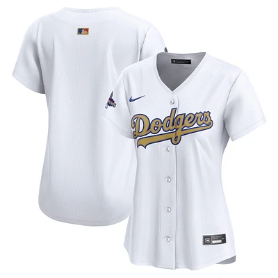 Women's Nike  White Los Angeles Dodgers 2025 Gold Collection Limited Jersey
