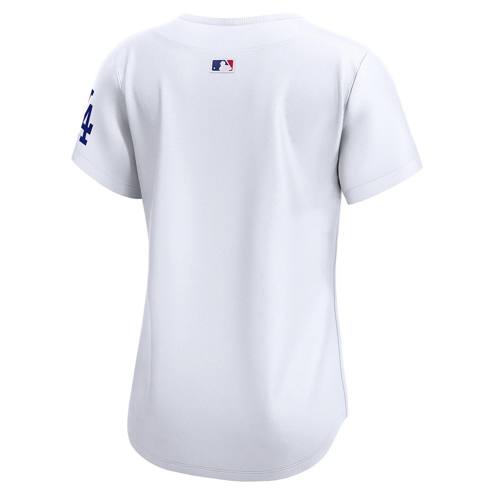 Maillot Nike blanc Los Angeles Dodgers Domicile Limité pour femme