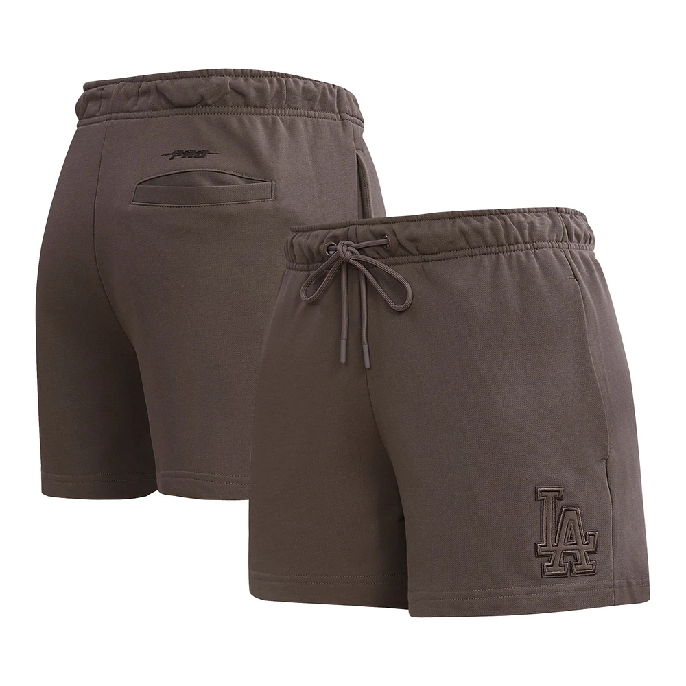 Short en polaire neutre Pro Standard marron des Los Angeles Dodgers pour femmes