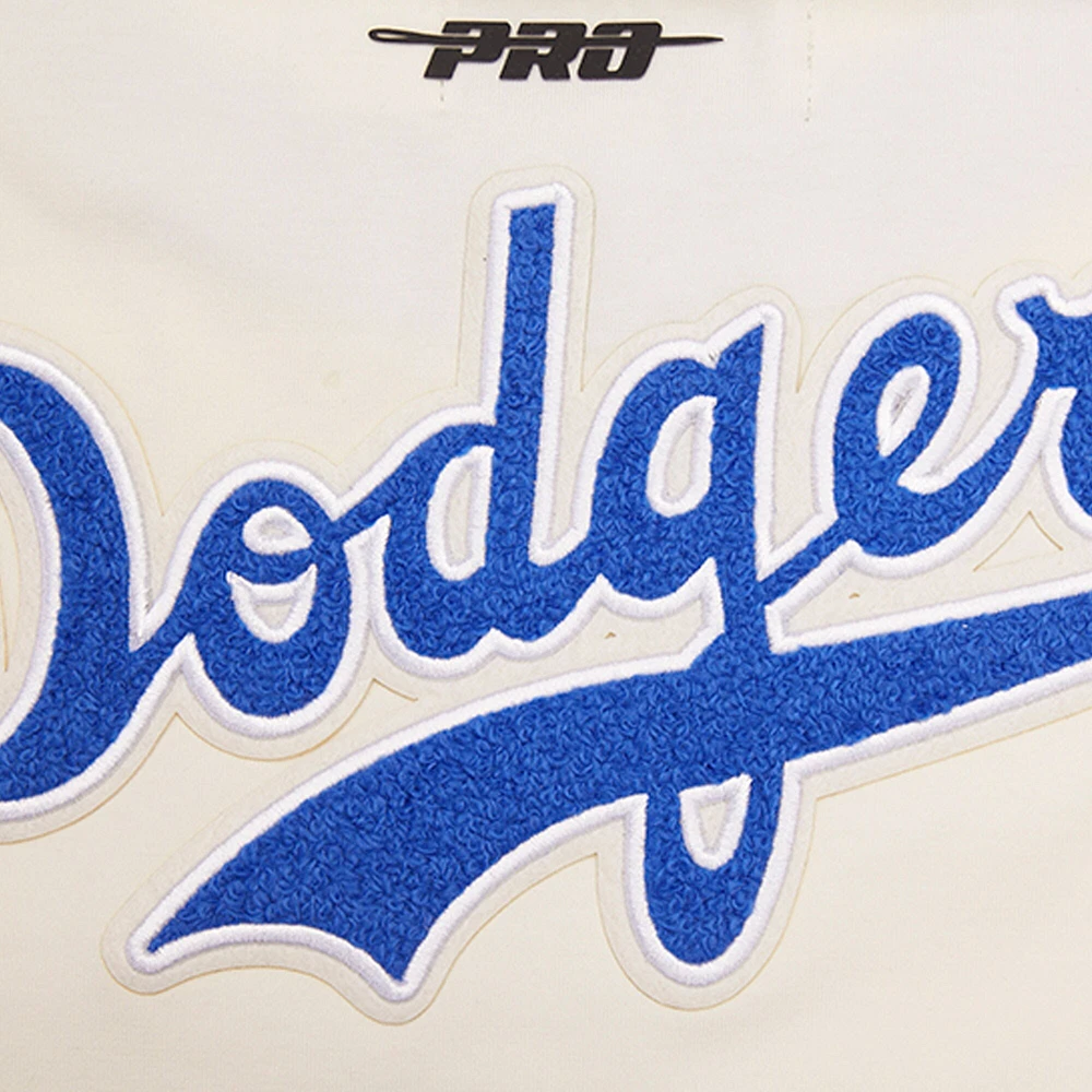 T-shirt rétro classique à sonnerie Pro Standard crème pour femmes des Dodgers de Los Angeles