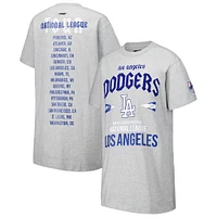 Robe t-shirt surdimensionnée City Tour des Dodgers de Los Angeles, gris chiné Pro Standard pour femmes