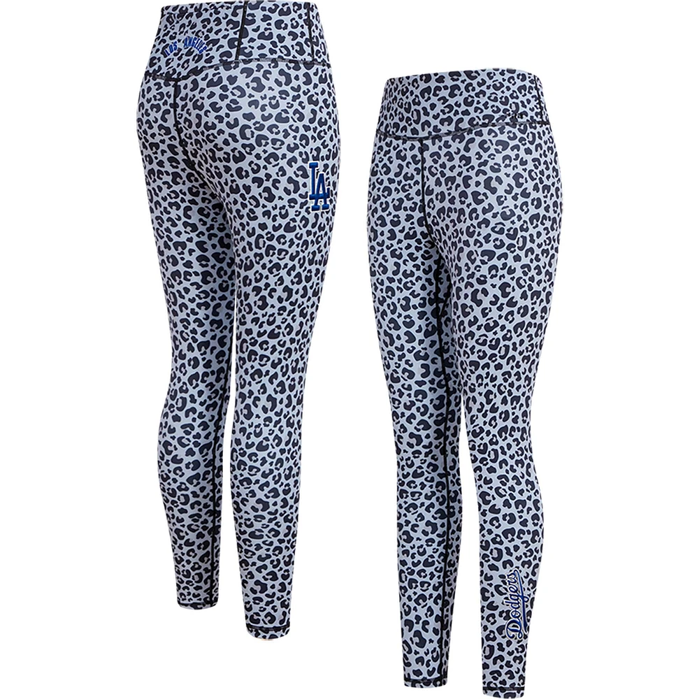 Legging Pro Standard léopard Los Angeles Dodgers imprimé sur toute la surface pour femme