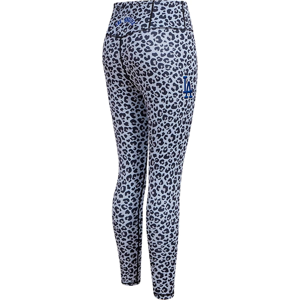 Legging Pro Standard léopard Los Angeles Dodgers imprimé sur toute la surface pour femme