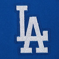 Women's Pro Standard  Royal Los Angeles Dodgers Game Day Classics Wool Full-Zip Varsity Jacket