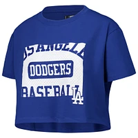 Women's Pro Standard Royal Los Angeles Dodgers Made To Play Boxy Cropped T-Shirt