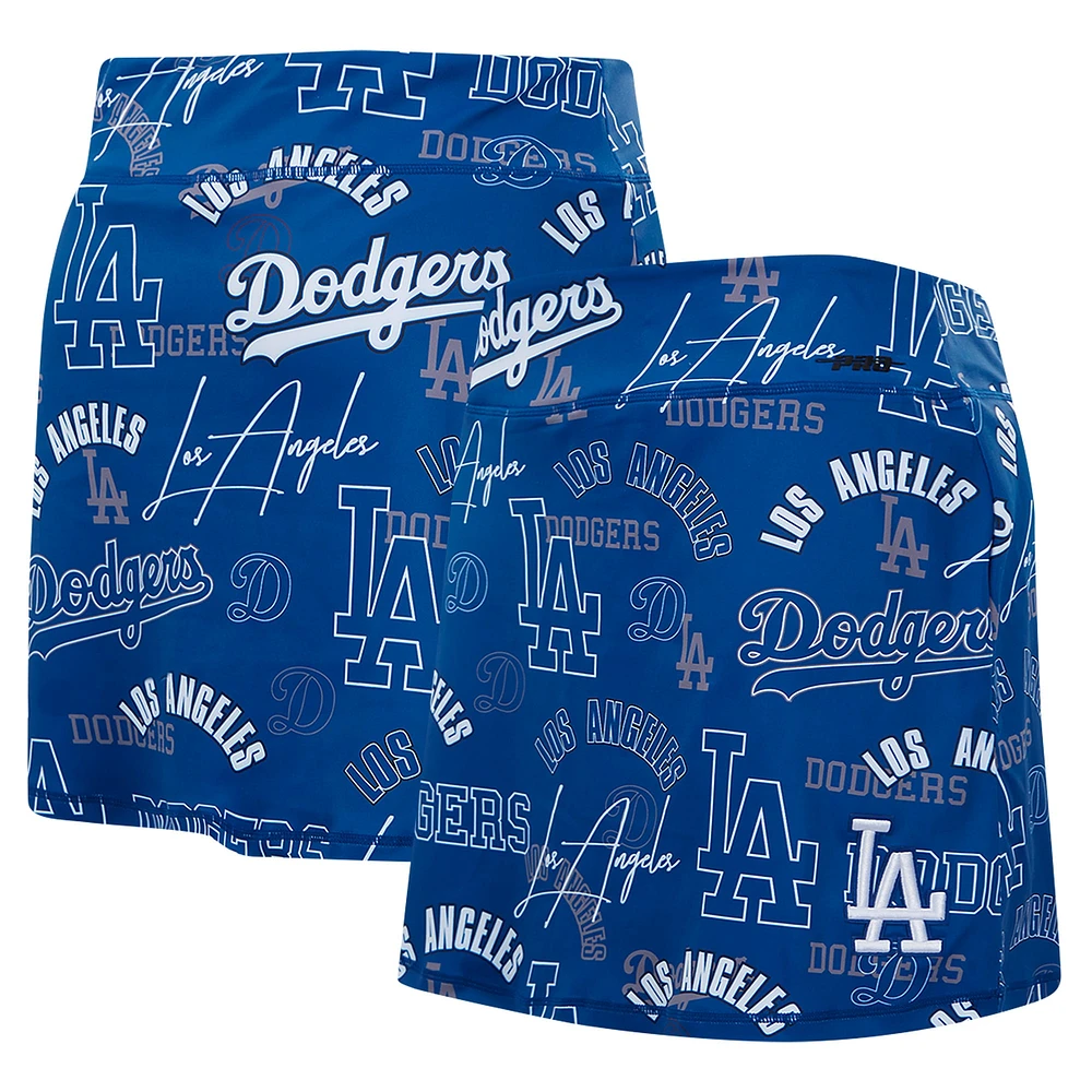 Women's Pro Standard Royal Los Angeles Dodgers Toss Logo Lux Skort