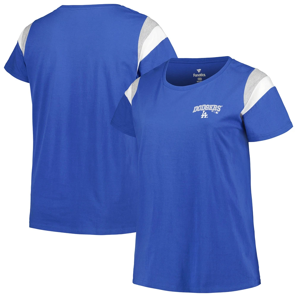 Women's Profile Royal Los Angeles Dodgers Plus Scoop Neck T-Shirt