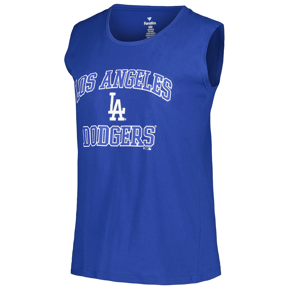 Débardeur Profile Royal Los Angeles Dodgers Taille Plus pour femme