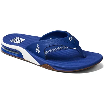 Los Angeles Dodgers REEF Women's Fanning Bottle Opener Sandals