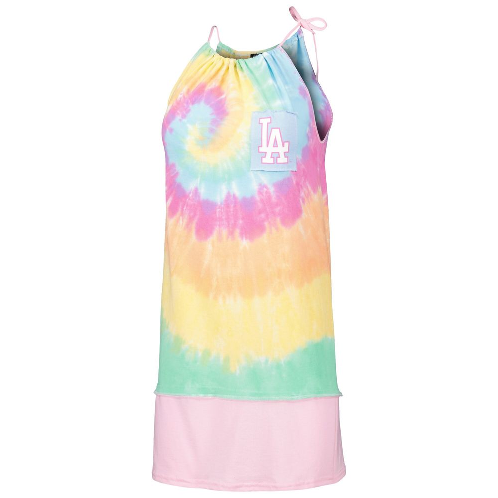 Women's Refried Apparel Los Angeles Dodgers Tie-Dye Tank Dress