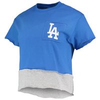 Women's Refried Apparel Royal Los Angeles Dodgers Cropped T-Shirt