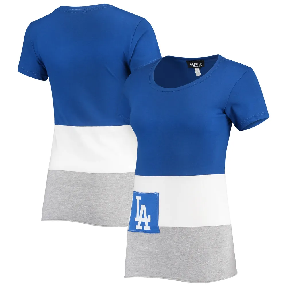 Women's Refried Apparel Royal Los Angeles Dodgers Cropped T-Shirt