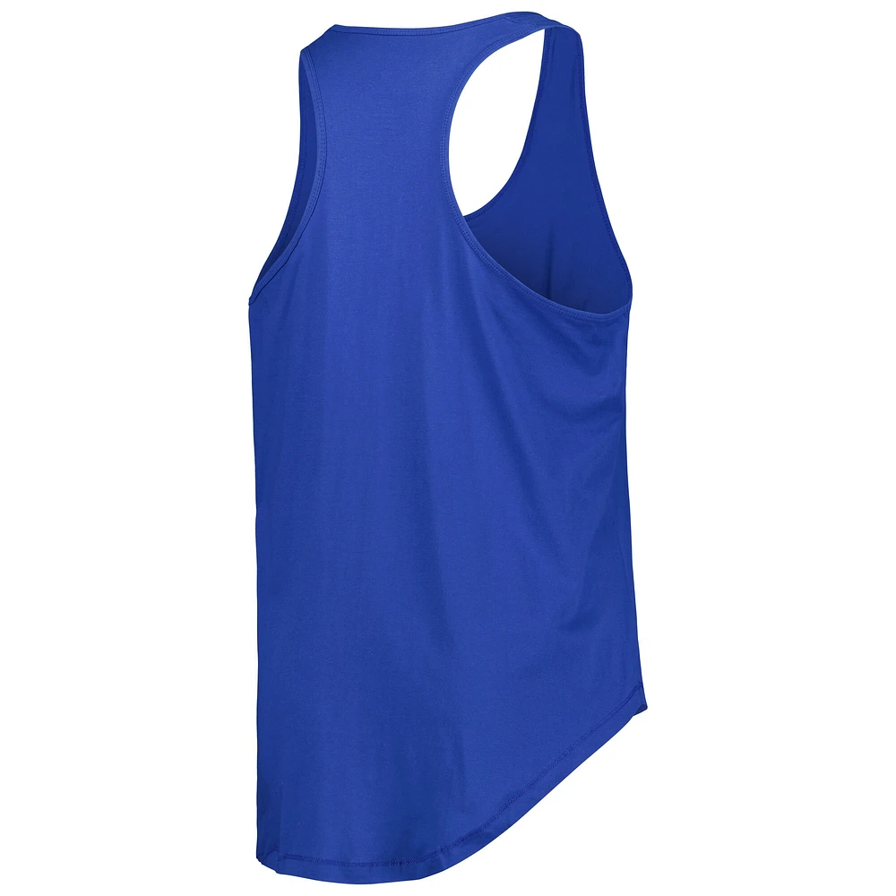 Women's Royal Los Angeles Dodgers Plus Scoop Neck Racerback Tank Top