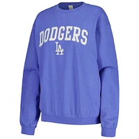Sweat-shirt à colorant pigmenté pour femmes, doux comme un raisin, Royal Los Angeles Dodgers