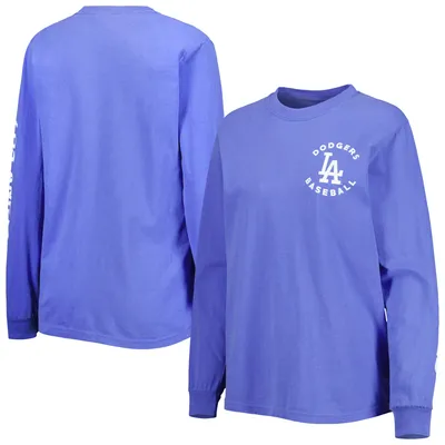 Kansas City Royals Soft as a Grape Women's Team Pigment Dye Long Sleeve  T-Shirt - Royal