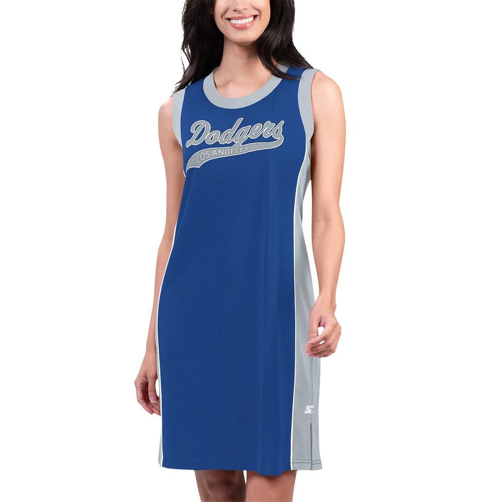 Robe baskets Starter Royal Los Angeles Dodgers Slam Dunk Tank pour femmes