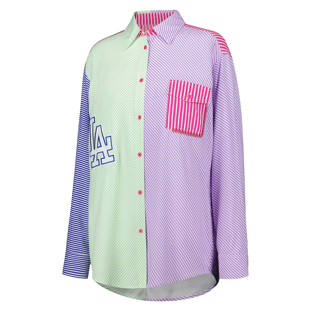 Women's Terez Los Angeles Dodgers Button-Up Shirt