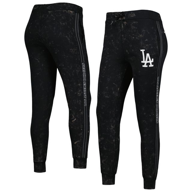 Pantalon de jogging en marbre des Los Angeles Dodgers The Wild Collective pour femme, noir