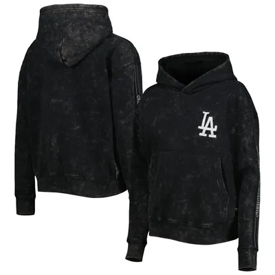 Los Angeles Dodgers The Wild Collective Women's Marble Pullover Hoodie - Black