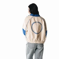 Veste de survêtement zippée couleur crème The Wild Collective pour femme des Dodgers Los Angeles