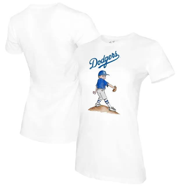 Women's New Era White Los Angeles Dodgers Colorblock T-Shirt Size: Small