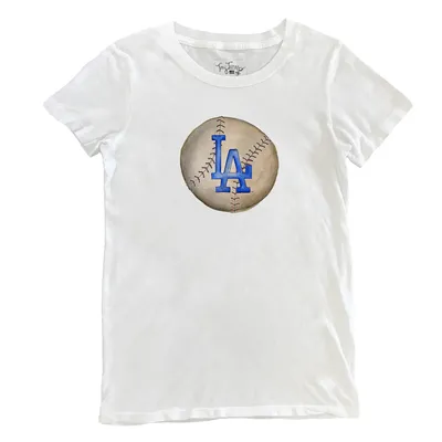 Lids Los Angeles Angels Tiny Turnip Women's Stitched Baseball T-Shirt -  White