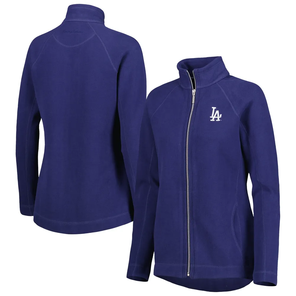 Women's Tommy Bahama Royal Los Angeles Dodgers Aruba Raglan Full-Zip Jacket