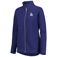 Tommy Bahama Royal Los Angeles Dodgers Aruba Raglan Veste entièrement zippée pour femme