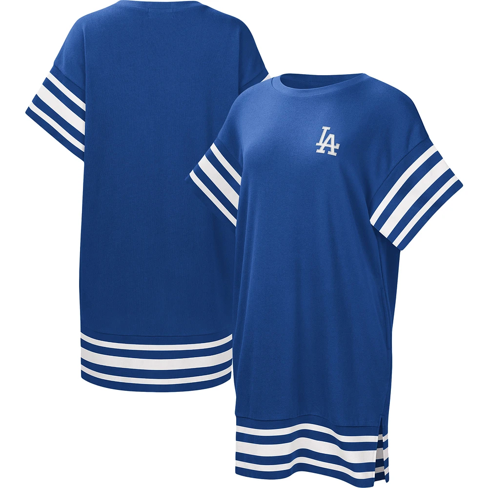 Women's Touch  Royal Los Angeles Dodgers Cascade T-Shirt Dress