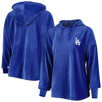 Women's Touch Royal Los Angeles Dodgers End Line Pullover Hoodie