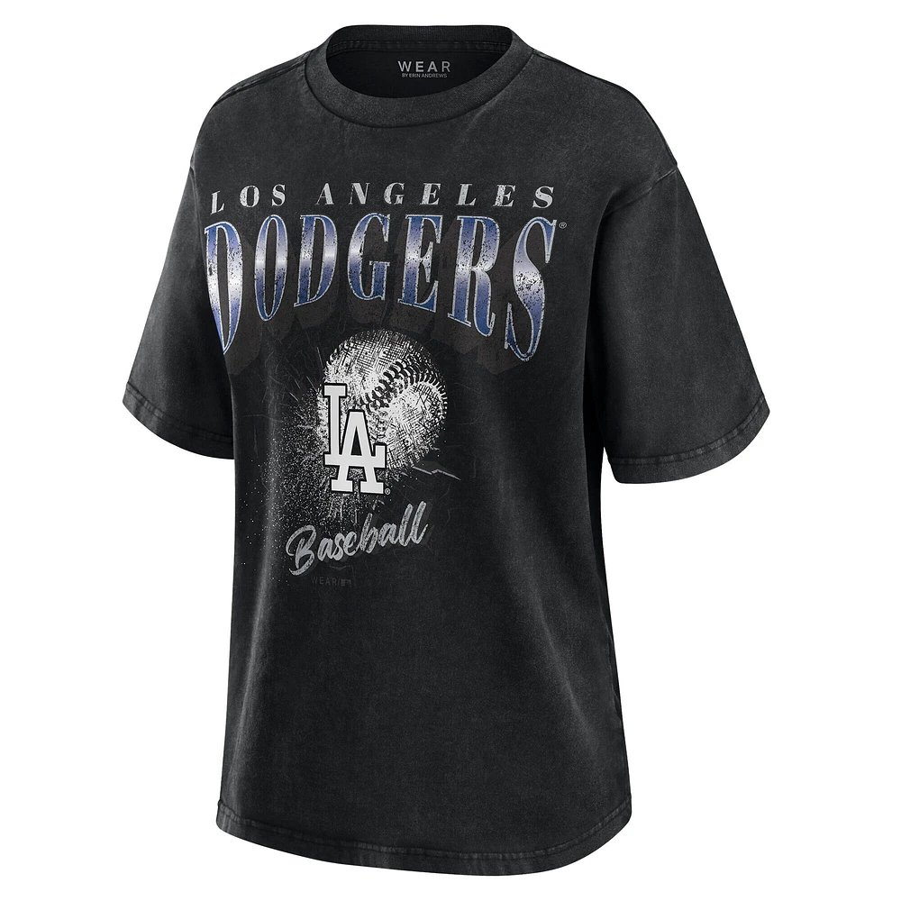 T-shirt boyfriend anthracite des Dodgers de Los Angeles pour femme WEAR by Erin Andrews