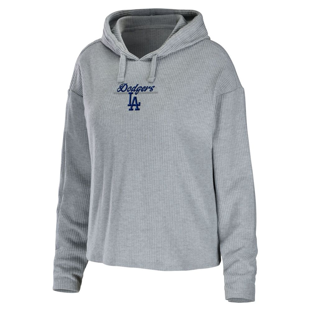 Women's Wear by Erin Andrews Heather Gray Los Angeles Dodgers Full-Zip Hoodie Size: Extra Small