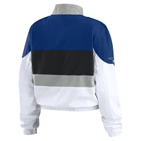 Veste zippée intégrale WEAR by Erin Andrews pour femme, bleu royal/blanc, des Dodgers de Los Angeles.