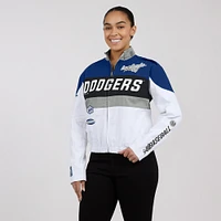 Veste zippée intégrale WEAR by Erin Andrews pour femme, bleu royal/blanc, des Dodgers de Los Angeles.