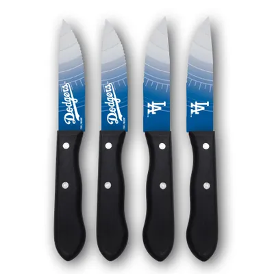 Los Angeles Dodgers Woodrow 4-Piece Stainless Steel Steak Knife Set