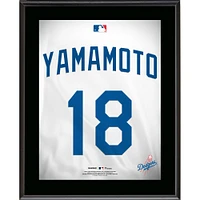 Yoshinobu Yamamoto Los Angeles Dodgers 10.5" x 13" Jersey Number Sublimated Player Plaque