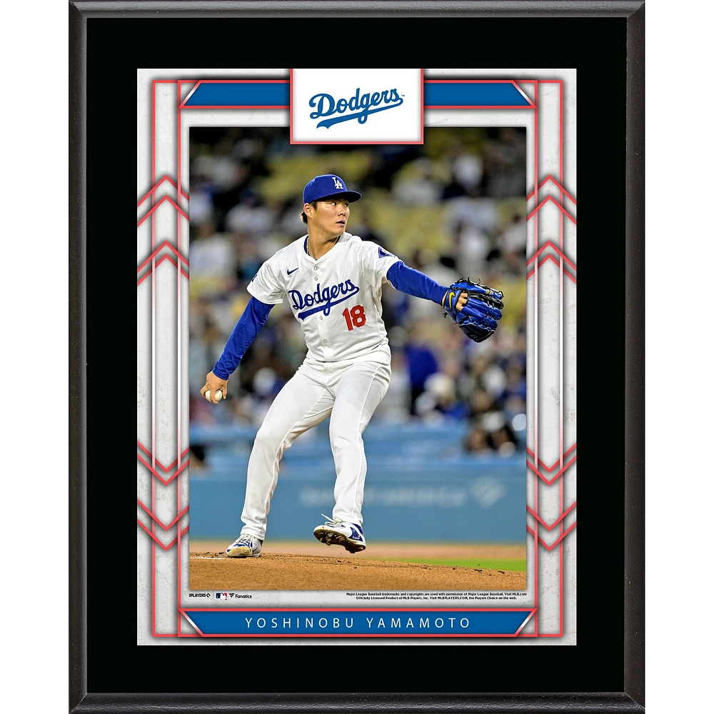 Yoshinobu Yamamoto Los Angeles Dodgers 10.5" x 13" Sublimated Player Plaque