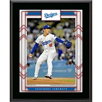 Yoshinobu Yamamoto Los Angeles Dodgers 10.5" x 13" Sublimated Player Plaque