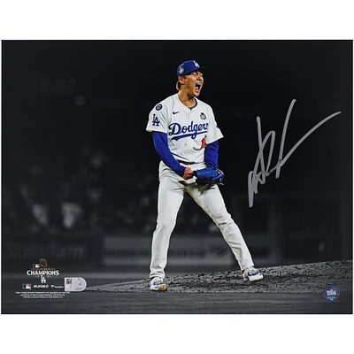 Yoshinobu Yamamoto Los Angeles Dodgers Autographed 2024 World Series Champions 11" x 14" Photograph