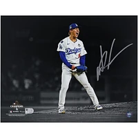 Yoshinobu Yamamoto Los Angeles Dodgers Autographed 2024 World Series Champions 11" x 14" Photograph