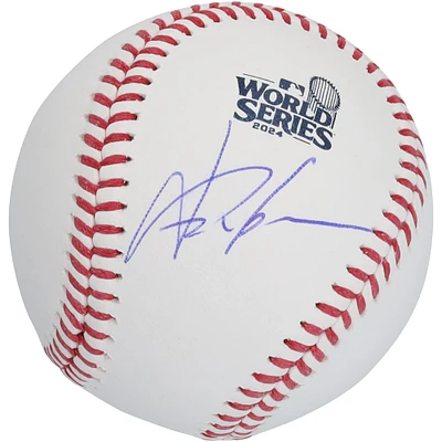 Yoshinobu Yamamoto Los Angeles Dodgers Autographed 2024 World Series Logo Baseball